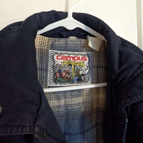 Vintage Rugged Work Wear Navy Canvas Vest sz M - Picture 4 of 6